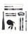 Shots Ouch! Florence Collection Bondage Kit With Bag - Black