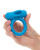 Couple's Enhancer Silicone Rechargeable Double Trouble Enhancer With Flickering Dual Teasers - Blue
