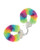 Shots Ouch! Heavy-duty Fluffy Handcuffs - Rainbow