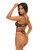 Greta Snake Eyelash Lace Teddy - Black/Gold LG