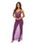 Katana Mesh & Eyelash Lace Gown - Purple S/M
