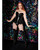 Darque PVC Peplum Corset With Adjustable Removable Straps & Garters - Black LG
