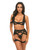 Thalia Mesh & Lace Underwire 3 pc Set - Black MD