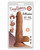 Curve Novelties Easy Rider Dual Density 6" Silicone Dong With Balls - Light