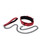 Sex & Mischief Ex's & Oh's Collar & Leash - Red/Black