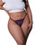 Leather & Lace Lace Thong - Plum QN