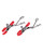 Sex & Mischief Ex's & Oh's Nipple Clmaps - Red/Black