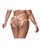 Satin Ribbon With Elastic Harness & Cuffs Set - White/Gold QN