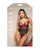 Opulence Embroidered Underwire Open Crotch Teddy With Pearl Detail - Red S/M