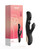 GEM Twin Balls Rabbit Vibrator - Black