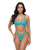 Raya Lace Underwire Bra With Panty 2 pc Set - Beach Blue S/M