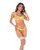 Sunlit Bliss Underwire Bralette With Thong 2 pc Set - Yellow L/XL