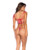 Seductive Garden Floral Mesh Bralette With G-String 2 pc Set - Multi-Color L/XL