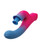 Elation Dual Stimulator With Suction - Blue/Pink