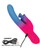 Elation Dual Stimulator With Suction - Blue/Pink