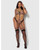 Nova Lace Teddy With Garters - Black 3X/4X