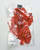 Nadia Lace & Mesh Cutout Teddy - Grenadine Dark Orange XL