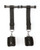 Sei Mio Doorway Play Adjustable Over Door Cuff Restraints - Black