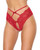 Lace Hipster Panty With Bow Detail - Red SM