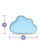 Blush Play With Me Cuddle Cloud - Blue