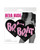 Neva Nude Brat Glitter Heart Pasties - Black/Pink O/S