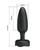 Pretty Love Tarion Thrusting Butt Plug With Multi Color Bottom Light - Black