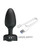 Pretty Love Varian Large Butt Plug With Multi Color Bottom Light - Black
