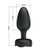 Pretty Love Osborn Medium Butt Plug With Multi Color Bottom Light - Black
