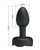 Pretty Love Olman Small Butt Plug With Multi Color Bottom Light - Black