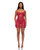 Layers To This Sheer Mesh and Knit Chemise With Thong 2 pc Set - Pink XL