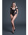 Allure Need U Tonight Latex Look Vinyl and Mesh Drop Shoulder Teddy - Black MD