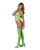 Seamless Strappy Body Stocking - Neon Green O/S