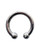 Rouge Stainless Steel Horseshoe Cock Ring 30 mm - Sliver