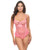 Aubrielle Diamond Mesh Underwire Teddy - Pink SM