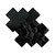 Nippies Basic Black Crosses Pasties Size B