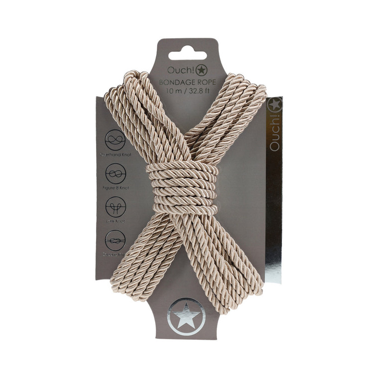 Ouch! Bondage Rope 10 m Nylon Gold