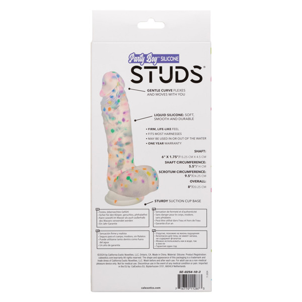 Party Boy Silicone Studs 6"/15.25 Cm