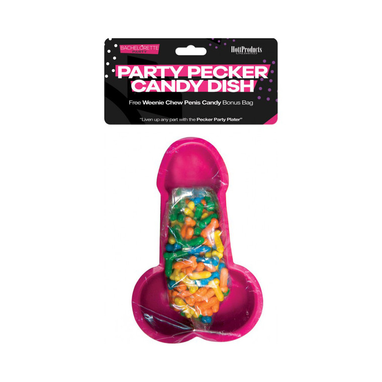 Pecker Party Candy Dish Tray 3Pk Dish With Candy