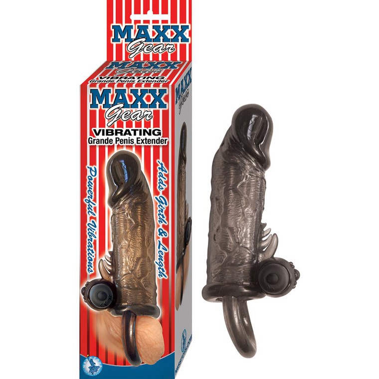 Maxx Gear Vibrating Grande Penis Extender Black