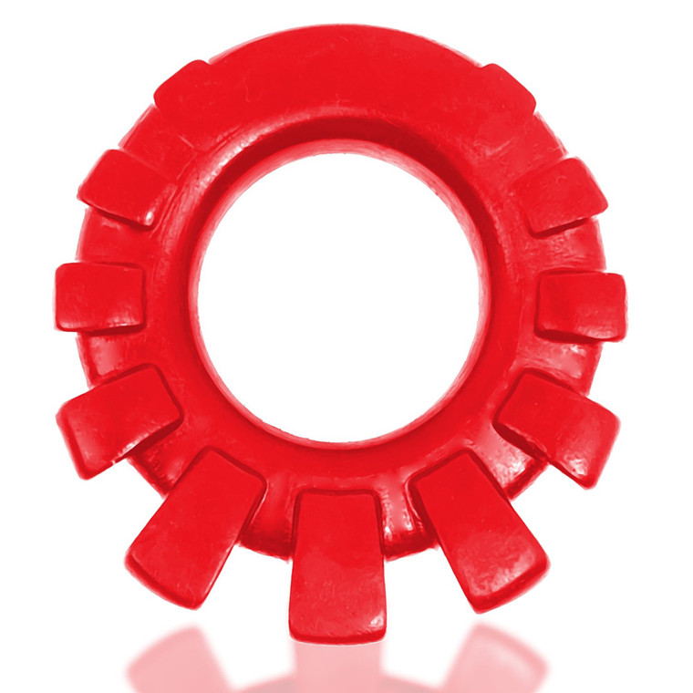 Cock-Lug Lugged Cockring Red