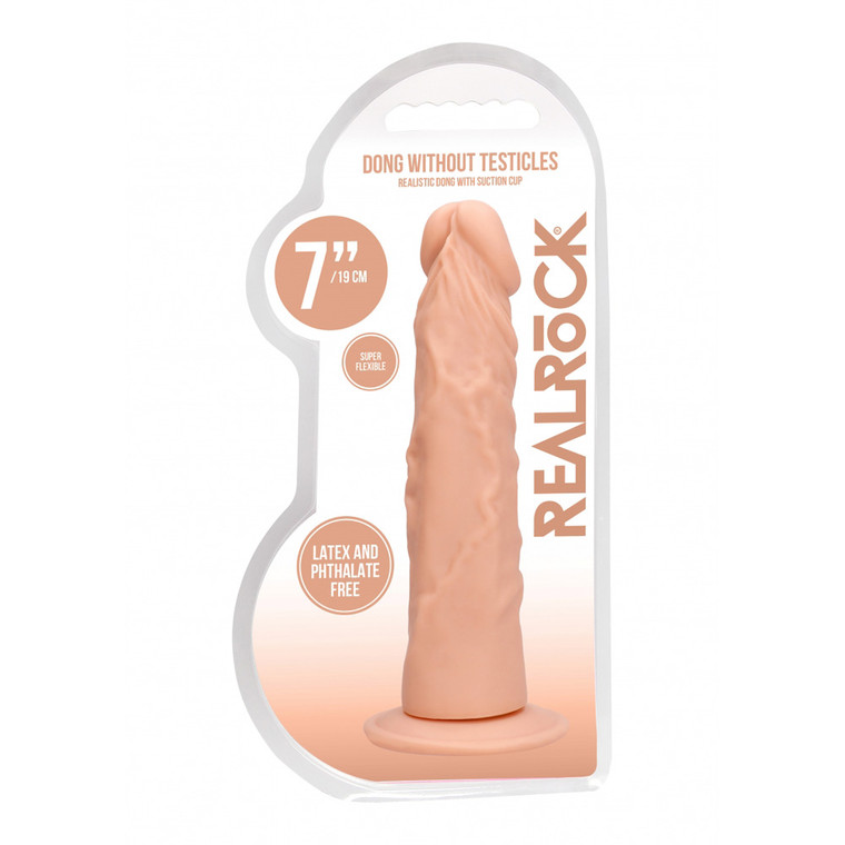 Realrock Dong Without Testicles 7" Flesh