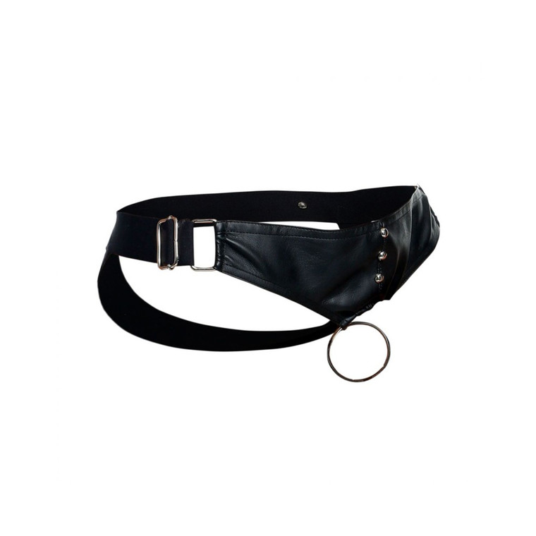 Dngeon Cockring Jockstrap Black One Size