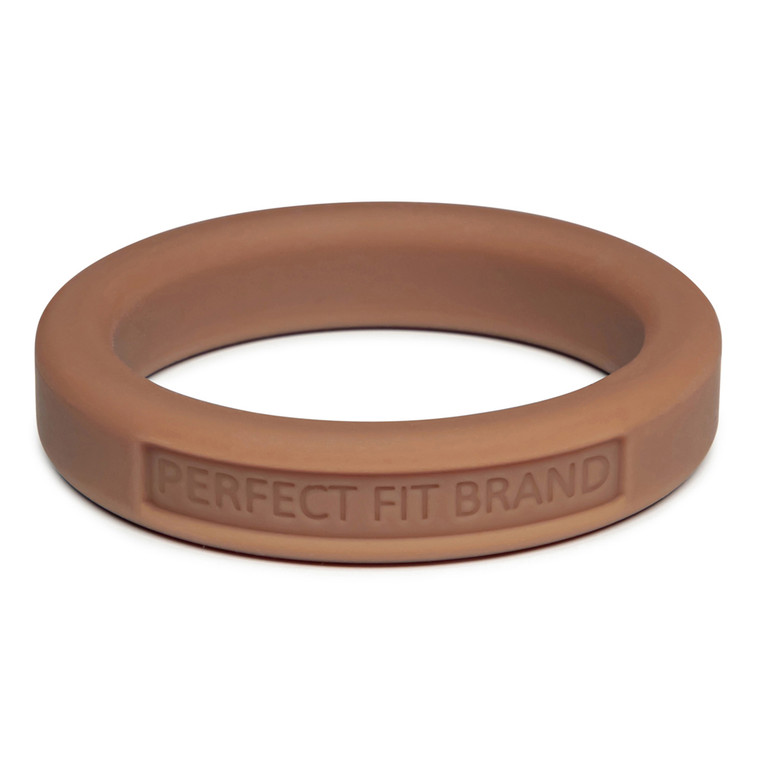 Classic 1.75" (44 mm) Silicone Med. Stretch Penis Ring Skintone 2