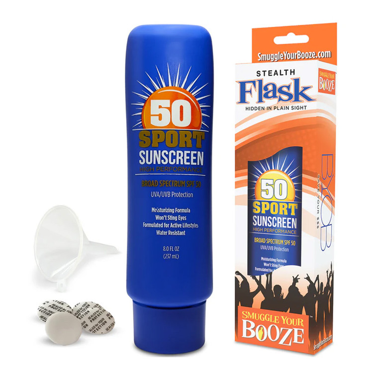 SPF 50 Sunscreen 8 oz. Flask
