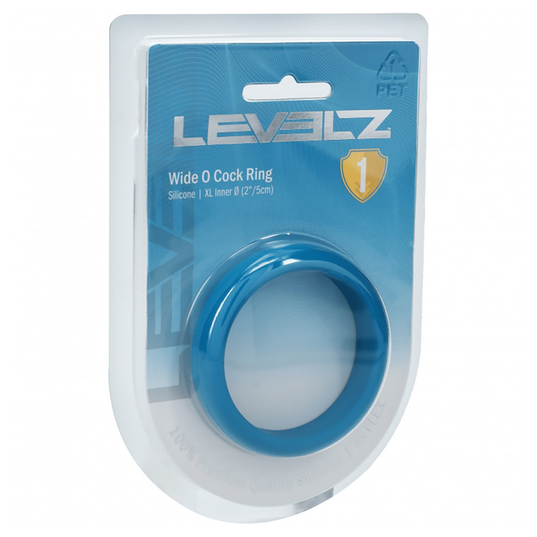 Levelz Wide O Silicone Cock Ring XL 50mm Teal