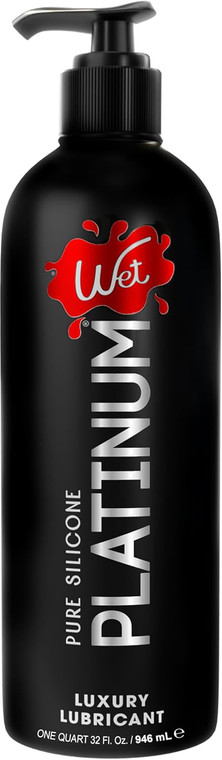 Wet Platinum Luxury Silicone Lubricant 32oz