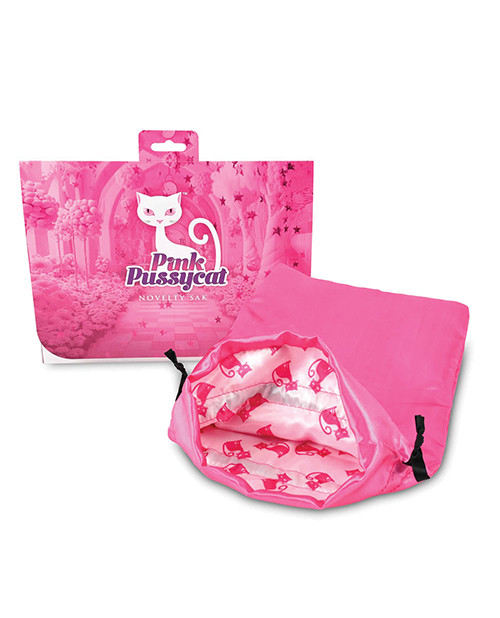 Pink Pussycat Antibacterial Toy Bag