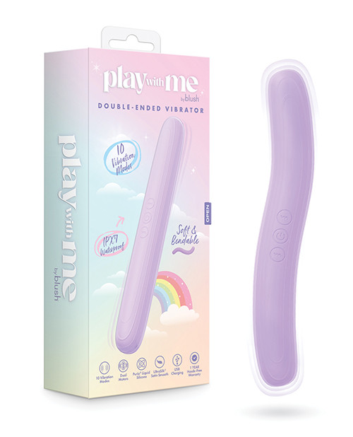 Play With Me Double Ended Vibrator - Purple