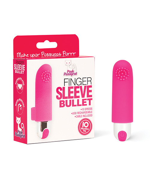 Pink Pussycat Finger Sleeve Bullet