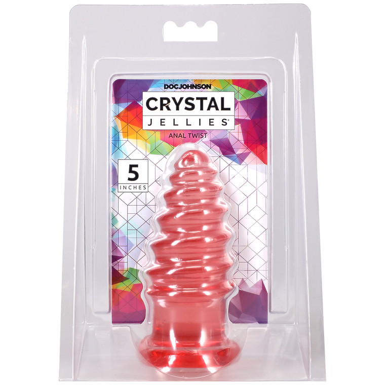 Crystal Jellies Anal Twist 5 Inch Pink